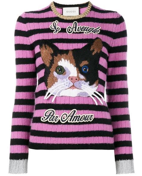 cat gucci sweater|cashmere sweater Gucci.